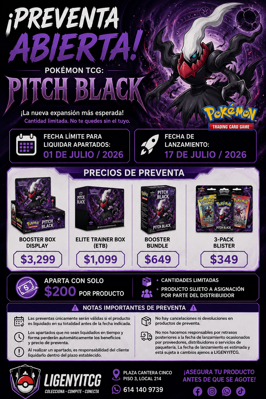 🔥⚫ POKÉMON TCG: PITCH BLACK ⚫🔥