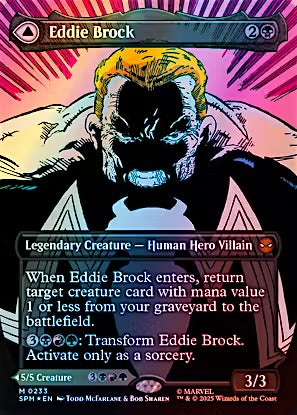 Marvel's Spider-Man Variants Foil: Eddie Brock (0233 - Borderless)