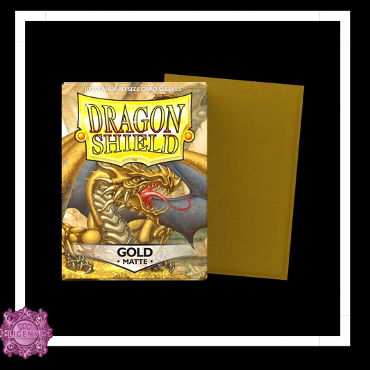 Dragon Shield Sleeves: Standard- Matte-Gold