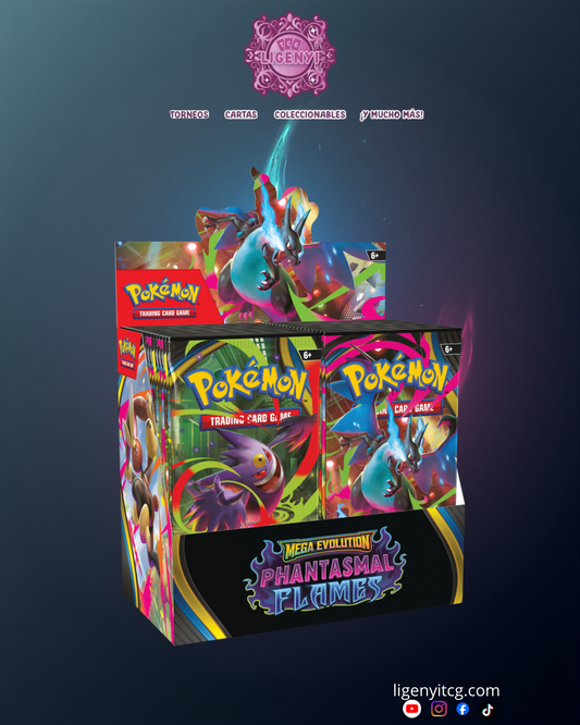 Booster Box Pokemon Mega Evolution: Phantasmal Flames